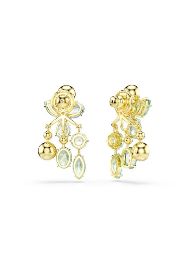 SWAROVSKI Gema Gold Tone Pierced Earrings